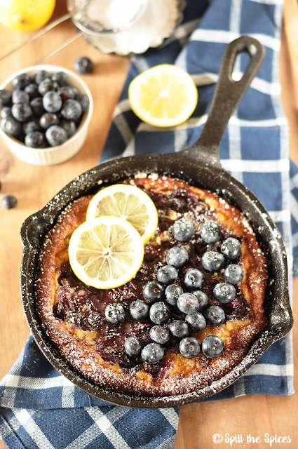 Blueberry Lemon Dutch Baby Pancake