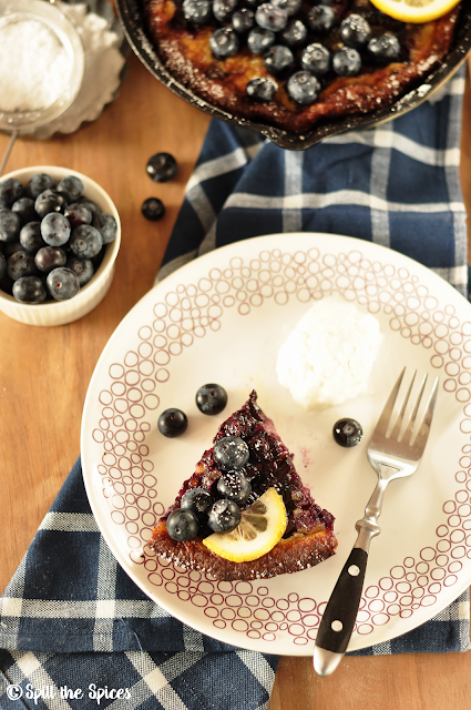 Blueberry Lemon Dutch Baby Pancake