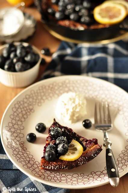 Blueberry Lemon Dutch Baby Pancake