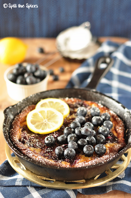 Blueberry Lemon Dutch Baby Pancake