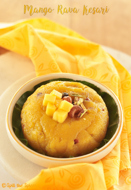 Mango Rava Kesari | Mango Semolina Pudding | Mango Sheera