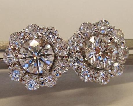 Diamond Studs with ID Jewelry Diamond Earring Jackets