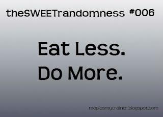 Eat Less, Do More
