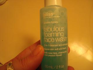 Review: Bliss fabulous foaming face wash