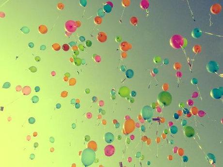 colorful balloons in the sky