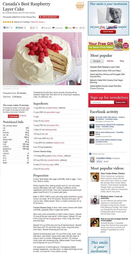 Baking Challenge: Raspberry Vanilla Cake