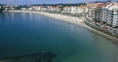 Silgar beach in Sanxenxo (Pontevedra)
