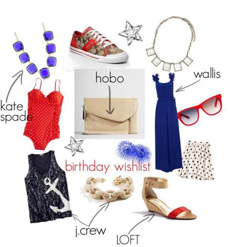 My Birthday Wishlist: Red, White & Blue