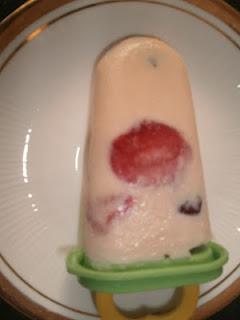 White Chocolate Berry Popsicles