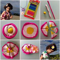 Play-dough Frangipani Flowers