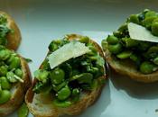 Broad Bean Mint Bruschetta