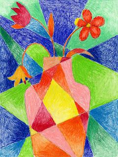 Abstract Flower Drawing