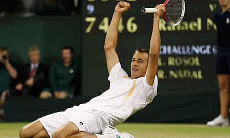 Wimbledon Tennis - Lukas Rosol takes out Rafael Nadal