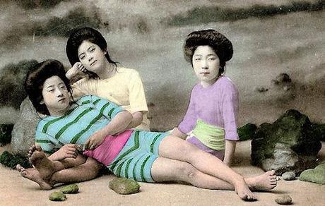 Swimsuit Girls Of Old Japan