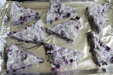 on blueberry scones...