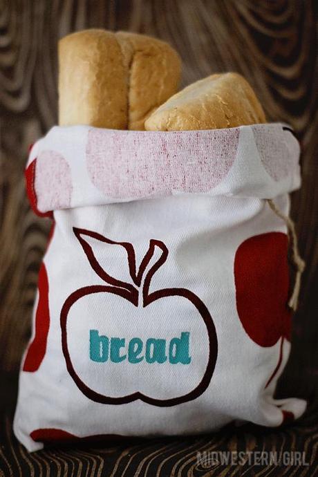 inspired by martha...drawstring bread bag TUTORIAL