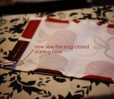 inspired by martha...drawstring bread bag TUTORIAL