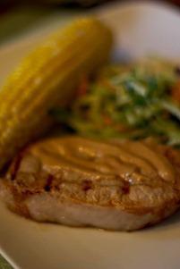 Pork Chops with Broccoli and Corn Slaw (3 of 3)