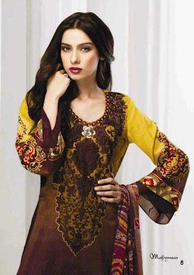 Mahiymaan Designer lawn Complete Eid Collection 2012 by Al-Zohaib Textile