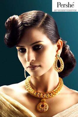 Pershe by Kauser Humayun Modern Jewelry Sets New Designs 2012