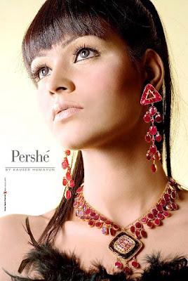 Pershe by Kauser Humayun Modern Jewelry Sets New Designs 2012