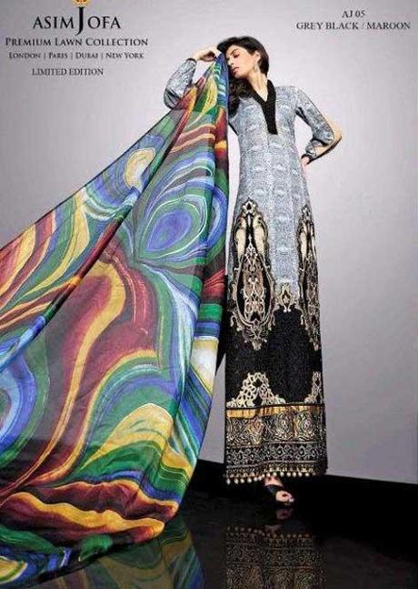 Lawn-Asim Jofa Eid Limited Edition Collection 2012 with Fantabulous and Beauteous Conceptions