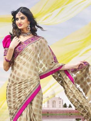 Latest Multi Color Designer Saree Collection For Bridals