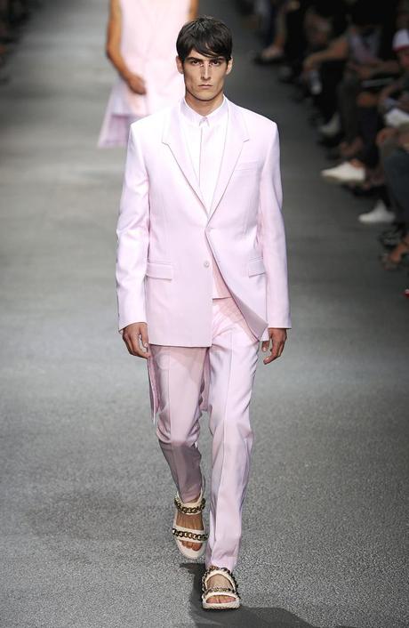 GIVENCHY SPRING 2013- PINK SUIT PARIS MEN'S FASHION WEEK