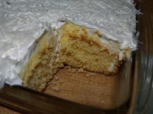 Pina Colada Poke Cake