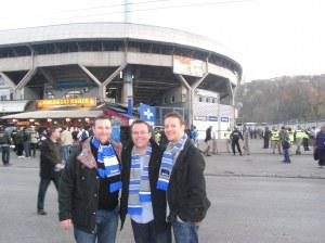 Boys outside the Ground