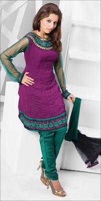 Elegant Collection Of Semi Formal Churidar Dress