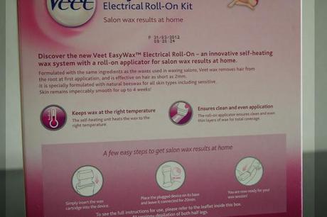 Veet Easy Wax Electrical Roll-On kit Review/Tutorial