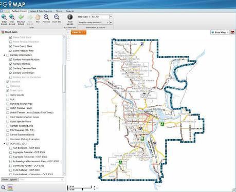 The City of Prince George PGMap online Application