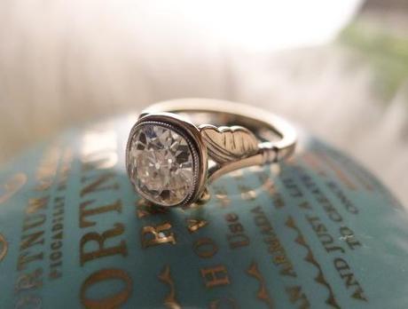 James Meyer Bezel Diamond Engagement Ring