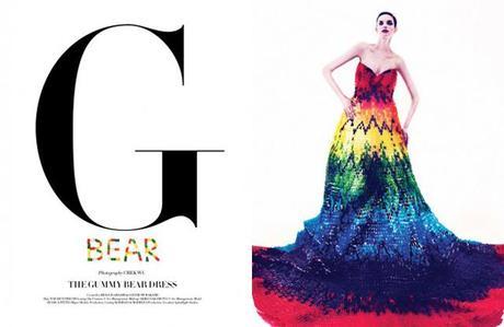 gummy bear dress11 Designer Dress made of 50,000 Gummy Bears!