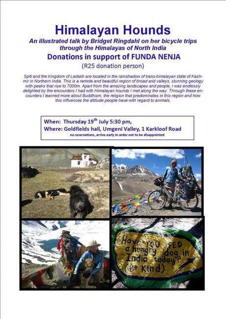 Cycling with Himalayan Hounds – fundraiser for Funda Nenja, township dog-training initiative