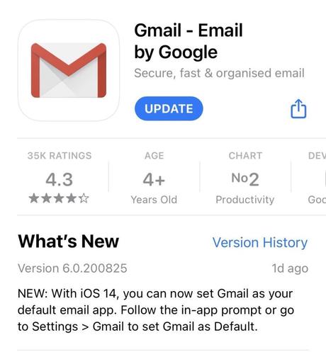 How To Set Gmail As The Default Mail App In iOS 14?
