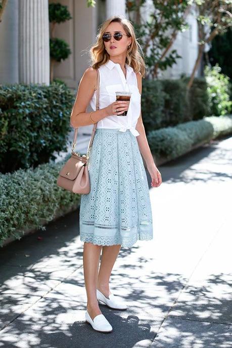 Loafers to Style Skirt