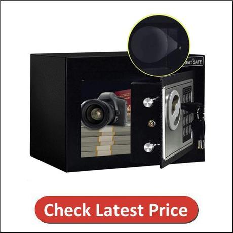 JUGREAT Safe Box with Induction Light for Office