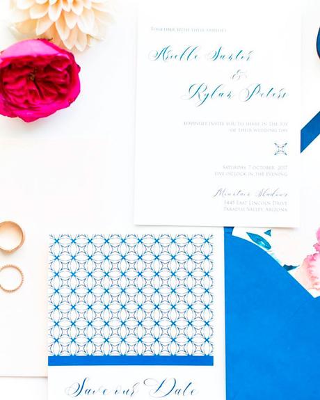 pantone color of the year blue invitations