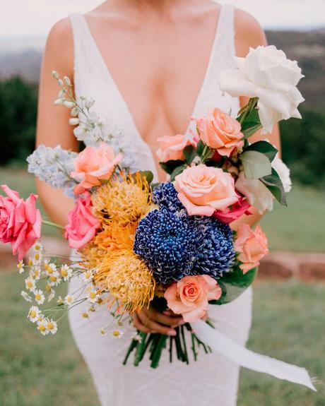 pantone color of the year bouquet flowers bride