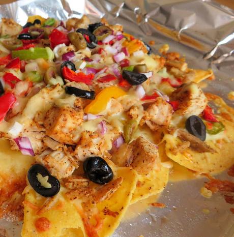 Easy Sheet Pan Chicken Nachos for Two