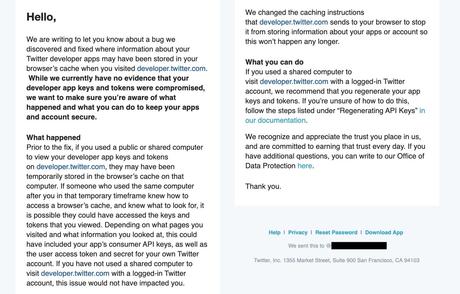 Twitter warns developers that their private keys and account tokens may have been exposed – ProWellTech