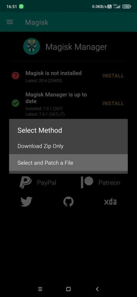 How to Patch Stock Boot Image (IMG) using Magisk Manager and root