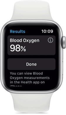 Blood oxygen tracking in Apple watch 6