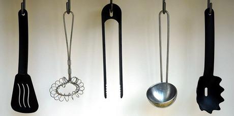 assorted kitchen tools