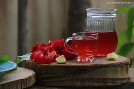 hibiscus tea recipe | sembaruthi poo tea