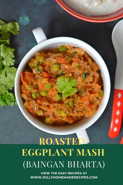 Matar wala Baingan Bharta | Baingan Bharta with Peas Recipe | Roasted Eggplant Mash