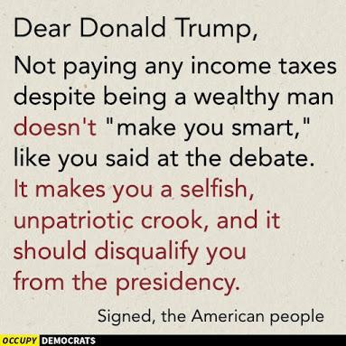 Unpatriotic Donald Trump and His Taxes