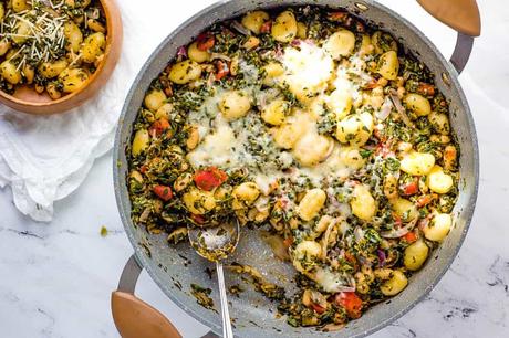 Veggie Gnocchi with Spinach and White Beans